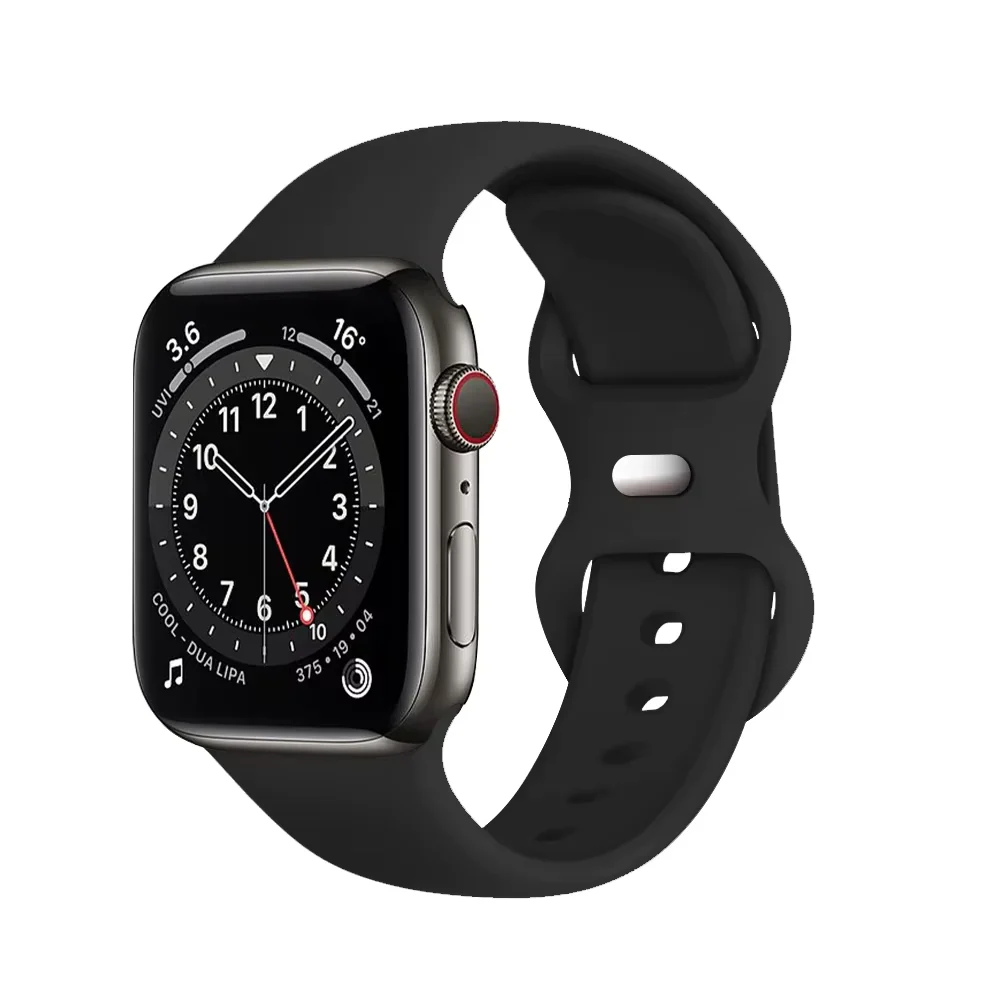 Applewatch Strap Silicone Black