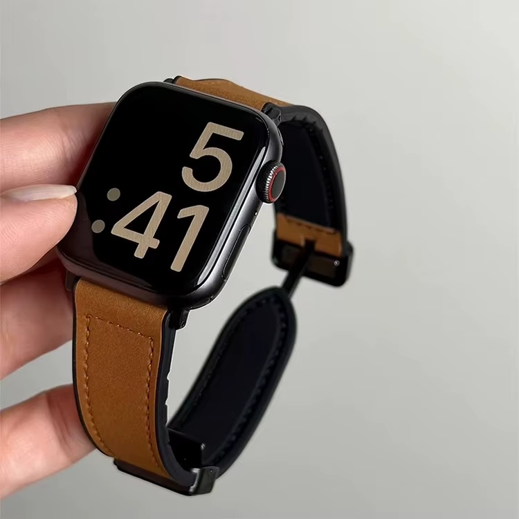 Applewatch Strap Leather Light Brown
